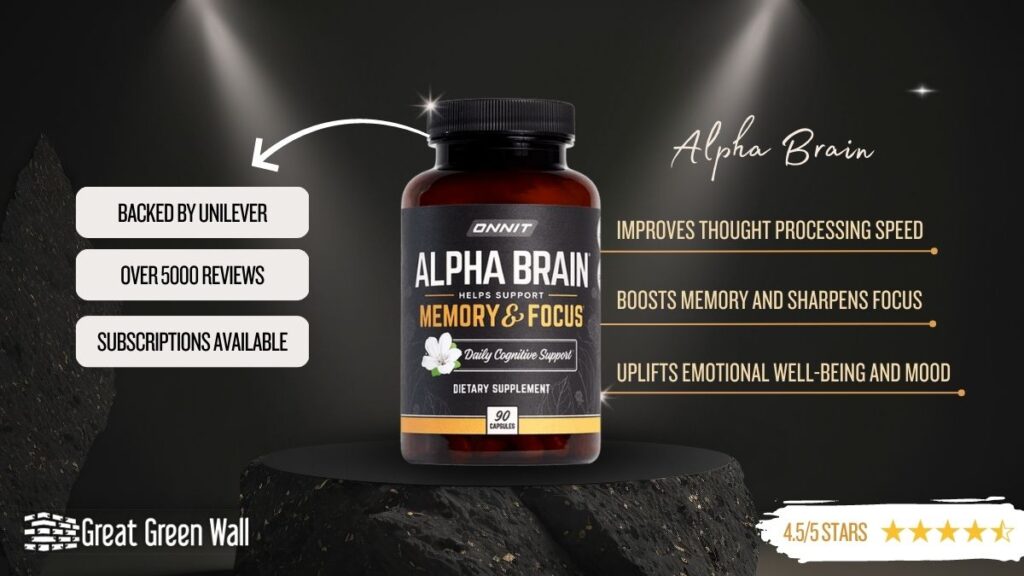 Alpha Brain Review 2024 Benefits, Efficacy & WARNINGS Great Green Wall