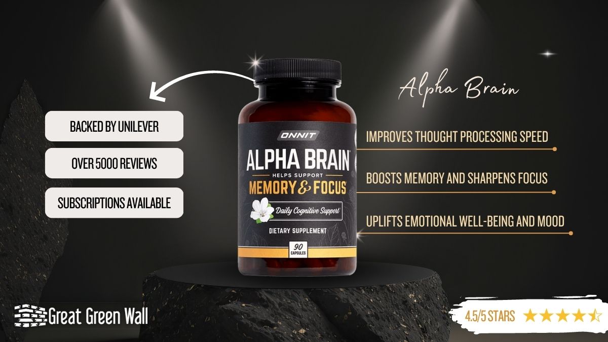 Alpha Brain Review 2023 Benefits, Efficacy & WARNINGS Great Green Wall